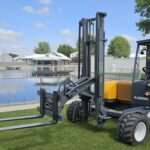 New Loadmac 855 truck mounted forklift – compact one-side offloading alternative to Moffett