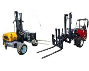 The Loadmac 855 multidirectional 4-way from Loadmac truck mounted forklifts verses Moffett M8 55.4P NX shows the 855 as the clear winner.