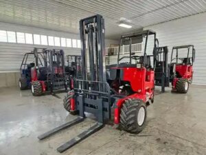 Moffett forklift rental and truck mounted forklift rental.