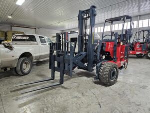 This is Moffett forklifts' Moffett M8 55.4p, which is very similar to a Moffett M55.4P.