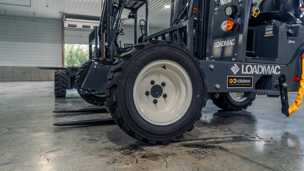 GoLoadMac 255 Ultra 2-Way truck mounted forklift interior detail image showing operator controls and equipment components in Spencerville, Indiana.